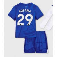 Chelsea Wesley Fofana #29 Domáci Detský futbalový dres 2025-26 Krátky Rukáv (+ trenírky)